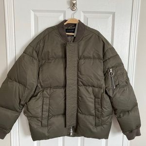 ALLSAINTS Khaki Caisey Puffer Jacket